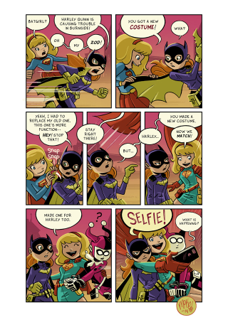 Illustration for article titled Supergirl Reacts To Batgirl's New Costume In The Most Adorable Way